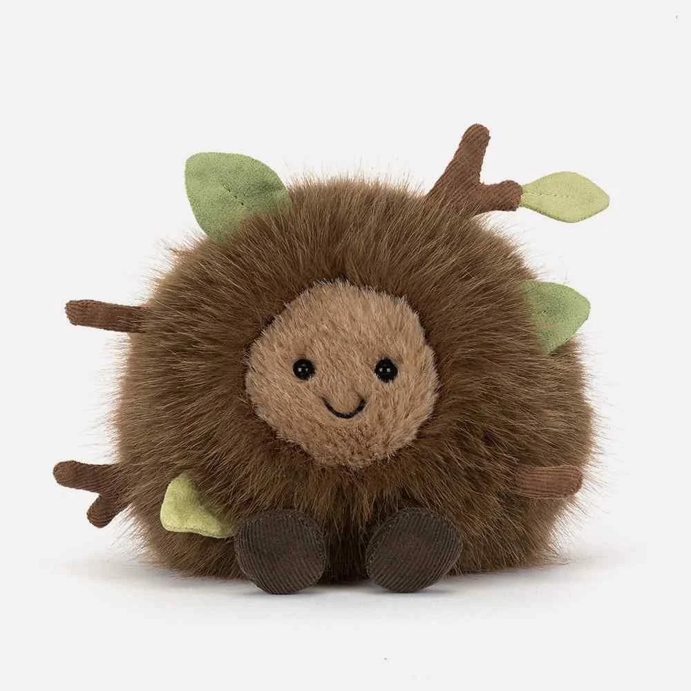 Amuseables Mulshi Woodland Floor by Jellycat, Front View.