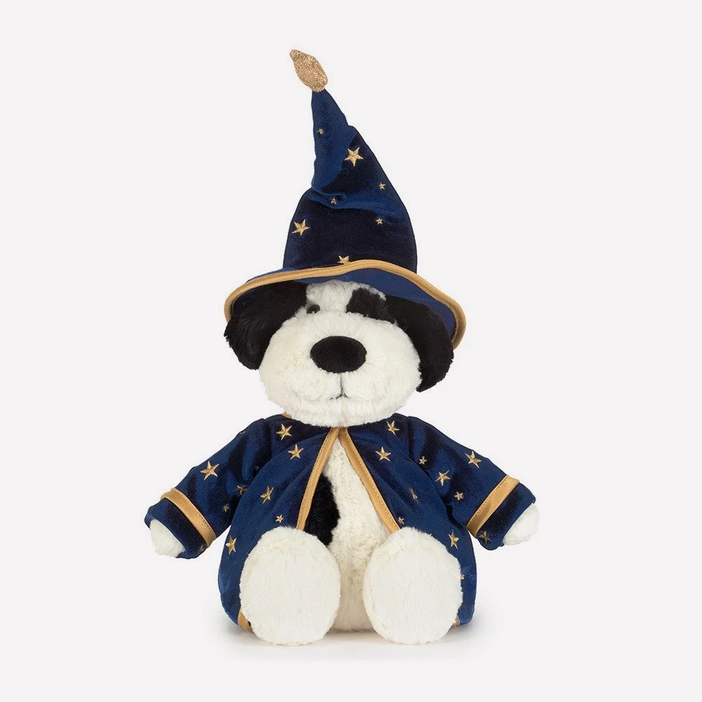 Rufferty Puppy 'Wizard' by Jellycat, Front View.
