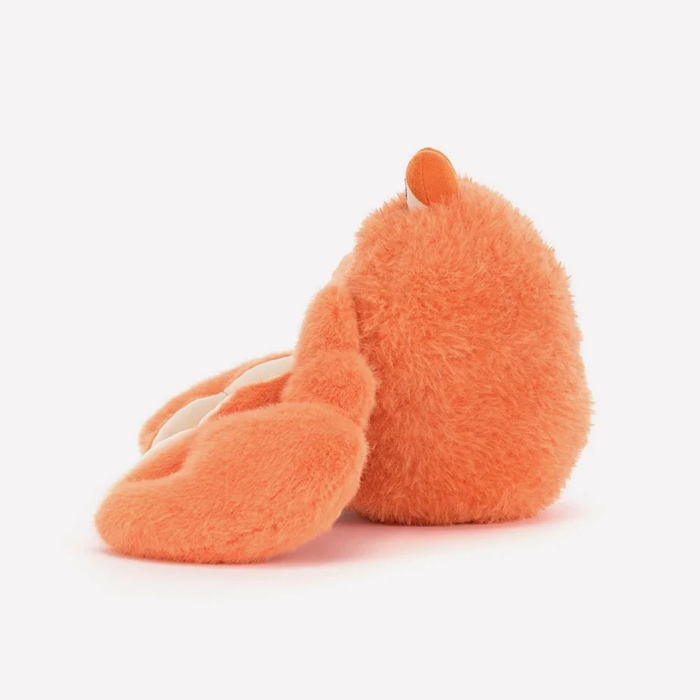 Pinchsnap Crab by Jellycat, Side View.