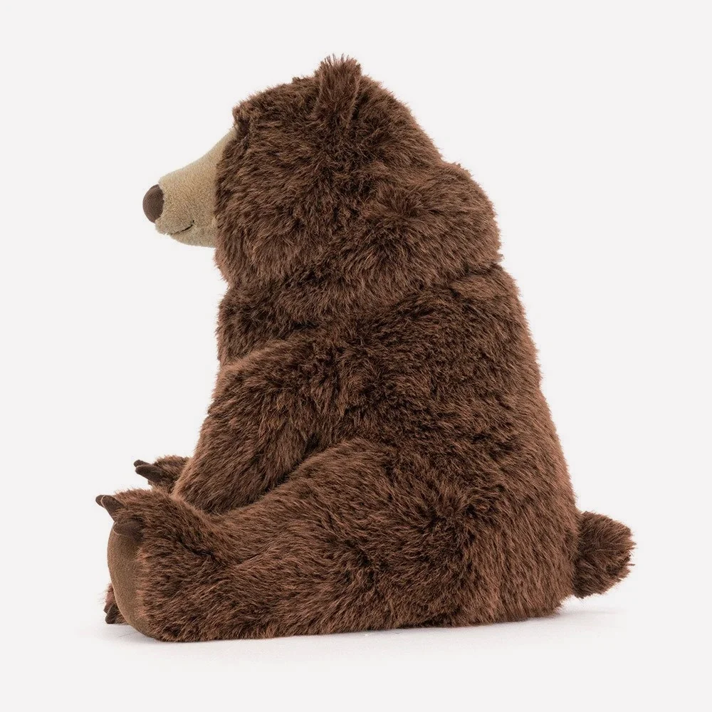Bizzlestomp Bear by Jellycat, Side View.