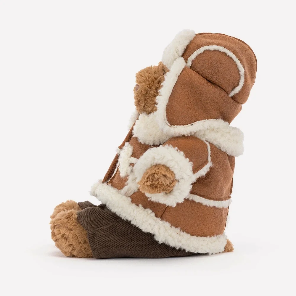 Bartholomew Bear 'Alpine' by Jellycat, Side View.