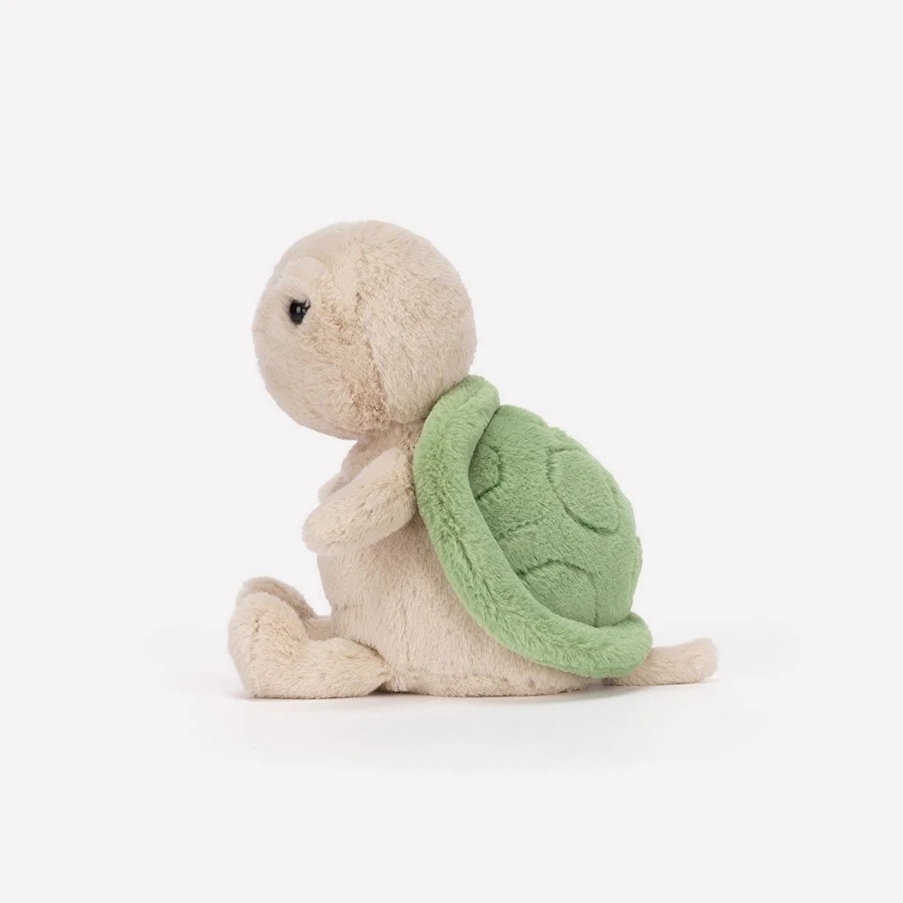 Thimble Turtle by Jellycat, Side View.