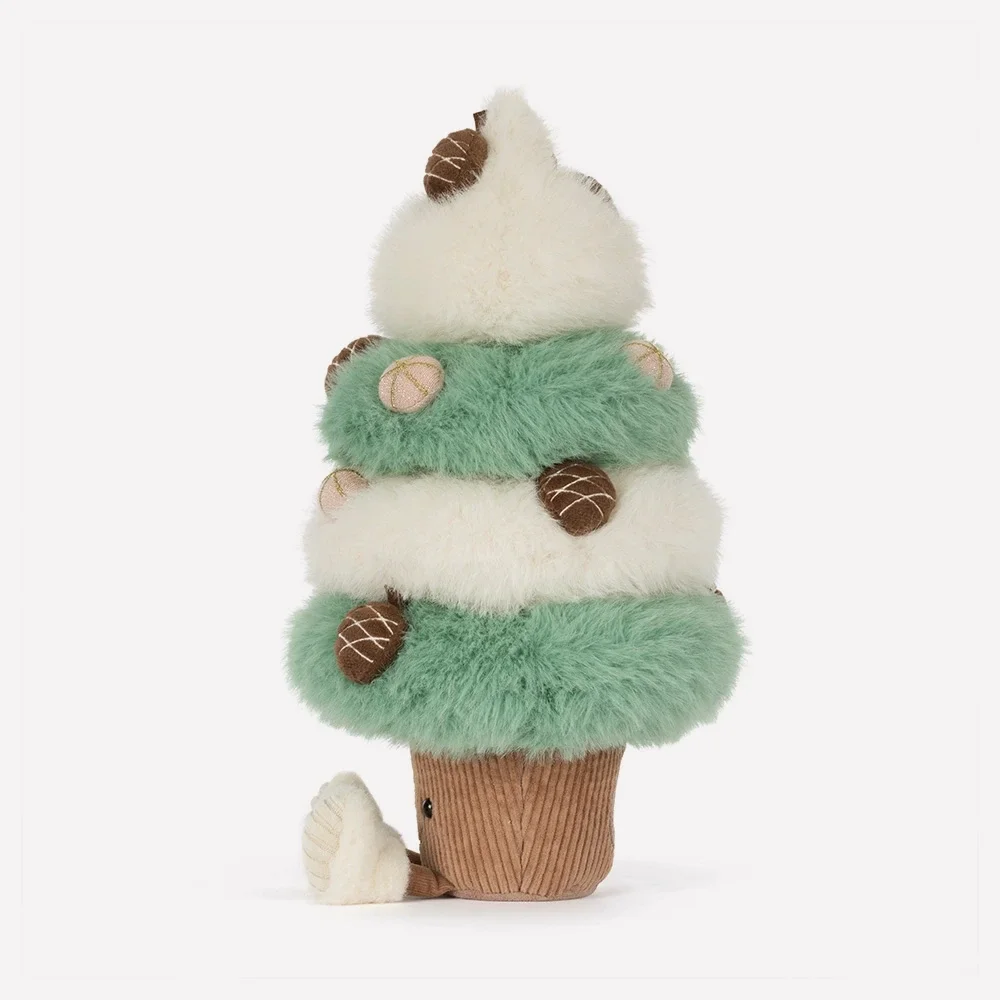 Amuseables Pinecone Tree by Jellycat, Side View.