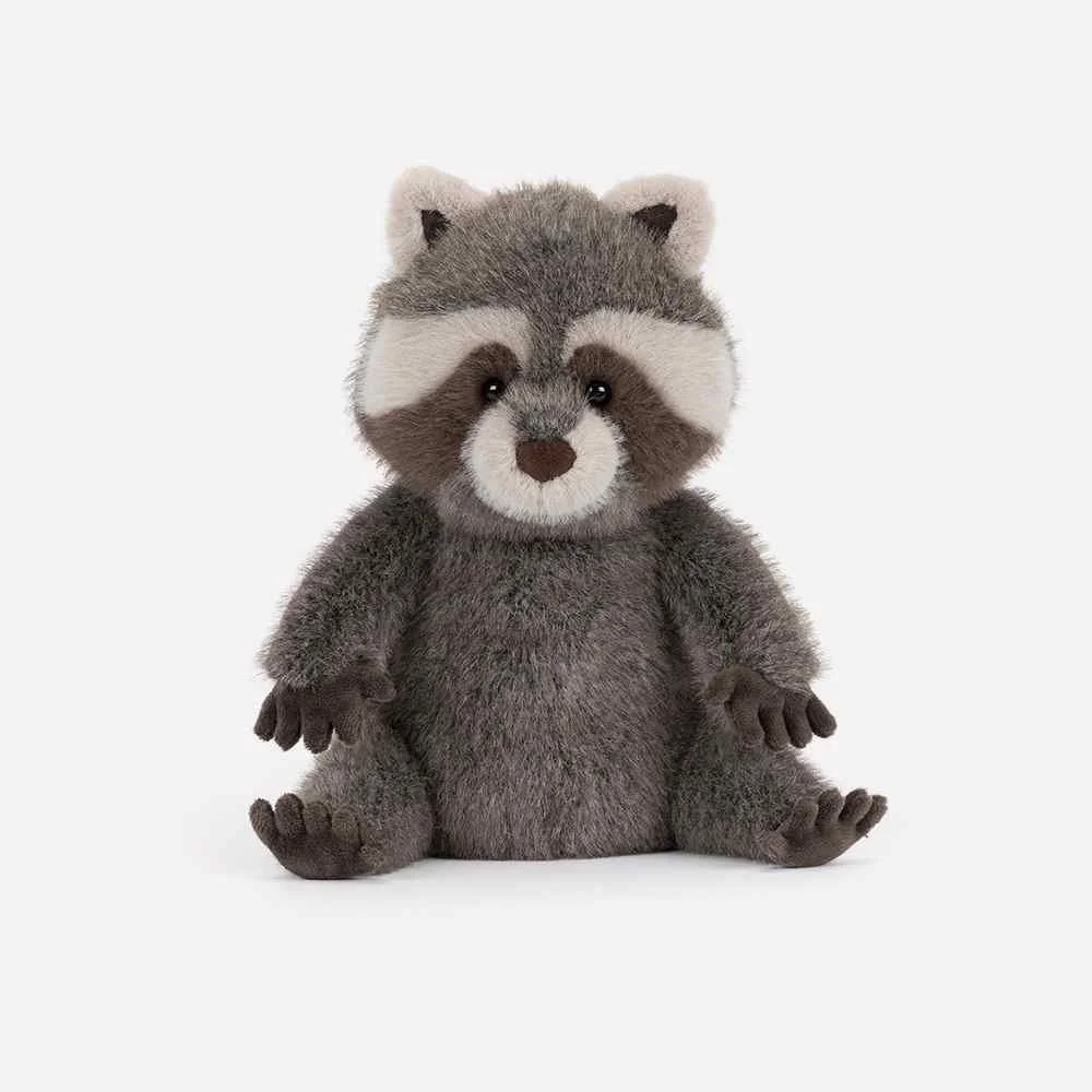 Trixiwoo Raccoon by Jellycat, Front View.