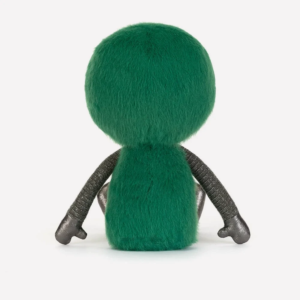 Zyllan Alien by Jellycat, Back View.