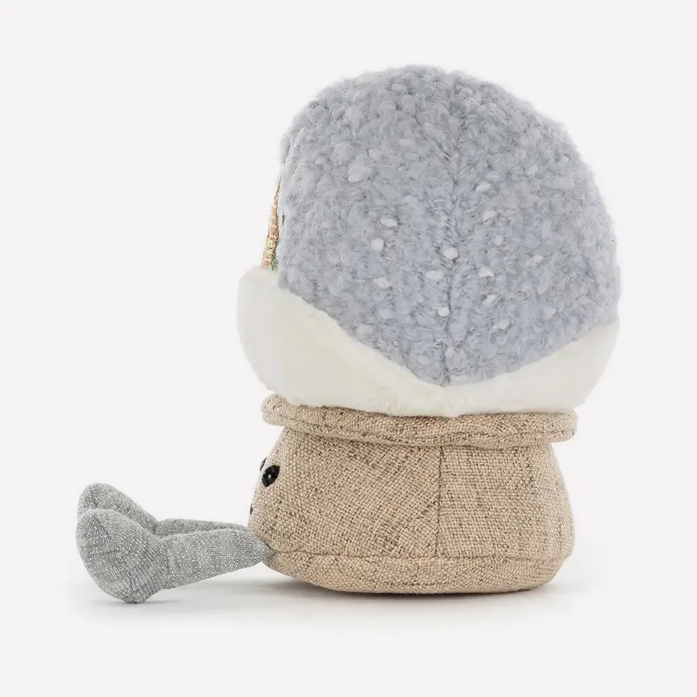 Amuseables Snow Globe by Jellycat, Side View.