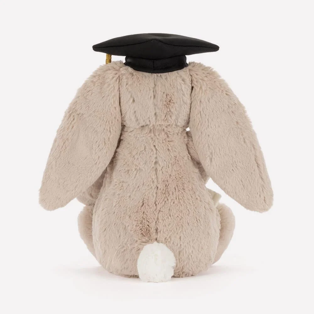 Bashful Bunny Graduation Outfit by Jellycat, Back View.