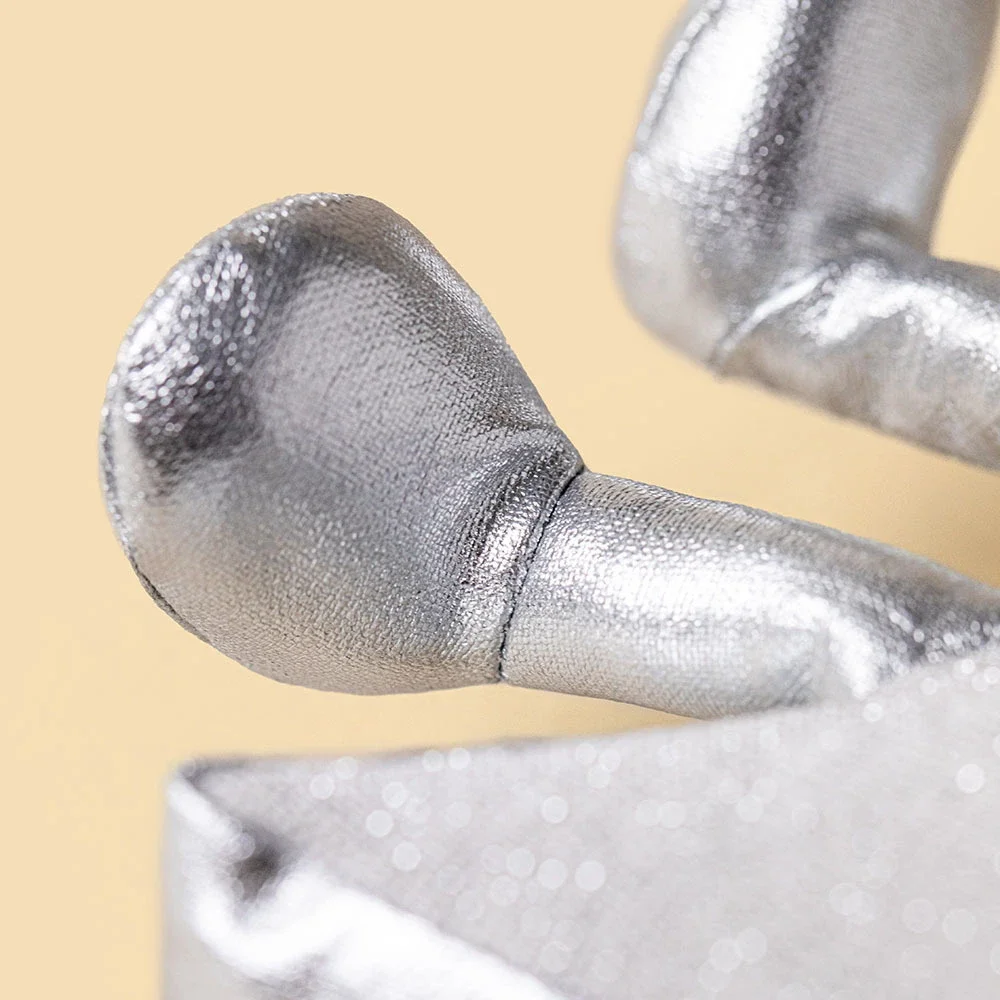 Amuseables Silver Star by Jellycat, Detailed View.