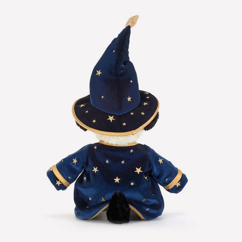Rufferty Puppy 'Wizard' by Jellycat, Back View.