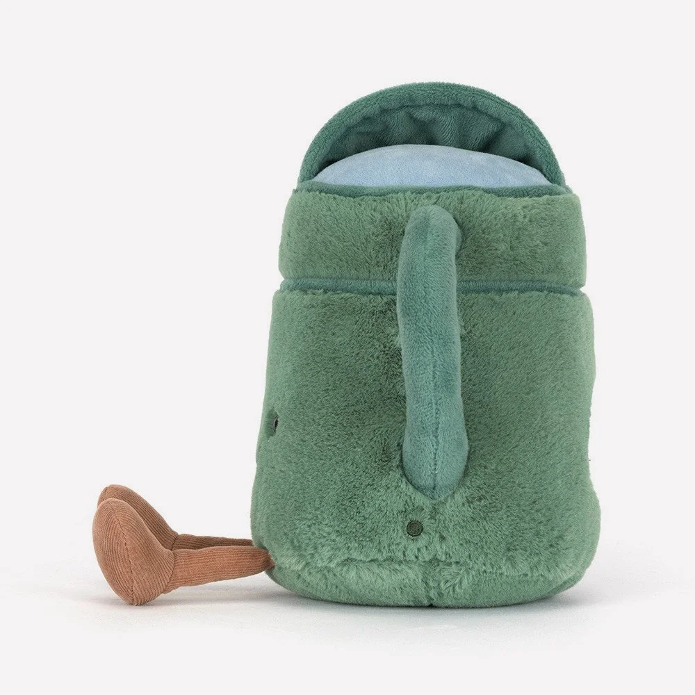 Amuseables Watering Can by Jellycat, Side View.