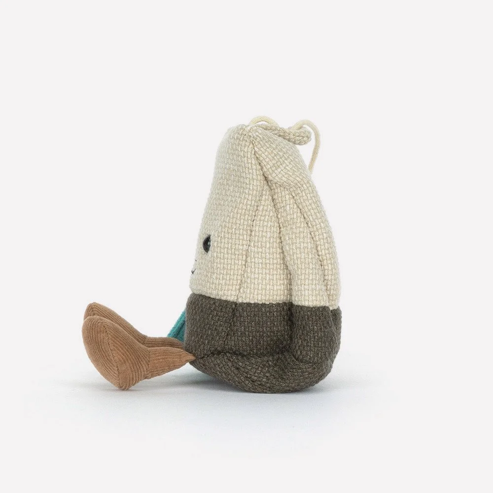 Amuseables Steepy Tea Bag by Jellycat, Side View.