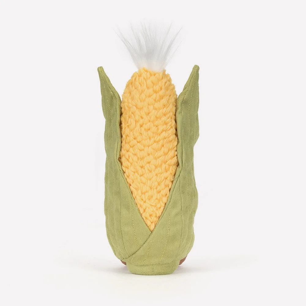 Amuseables Sweetcorn by Jellycat, Back View.