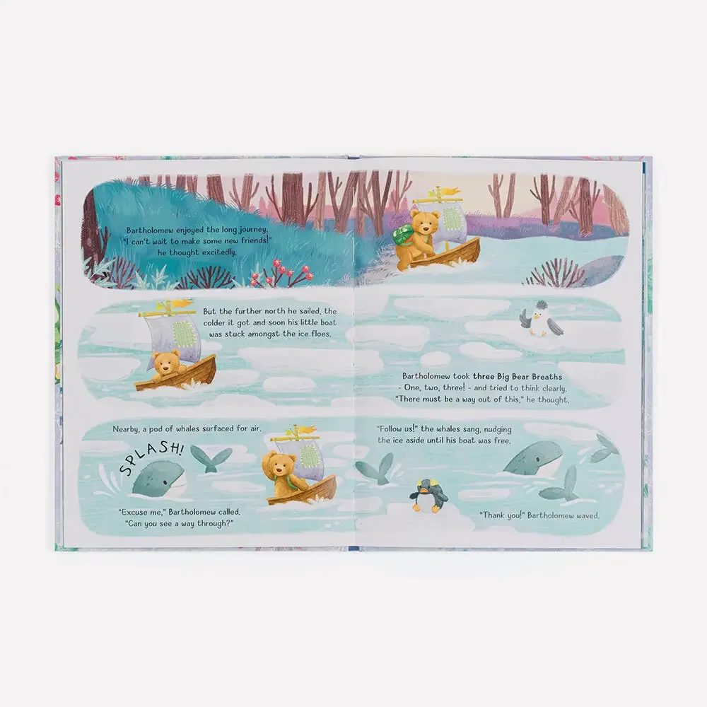 Bartholomew Bear And The Snow Giants Book by Jellycat, Page View.