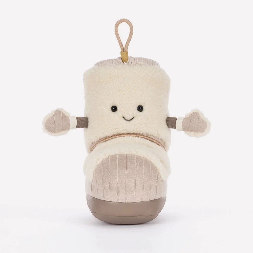 Amuseables Perta Snow Boot by Jellycat, Front View.