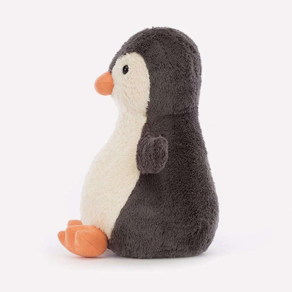 Peanut Penguin - Large by Jellycat, Side View.