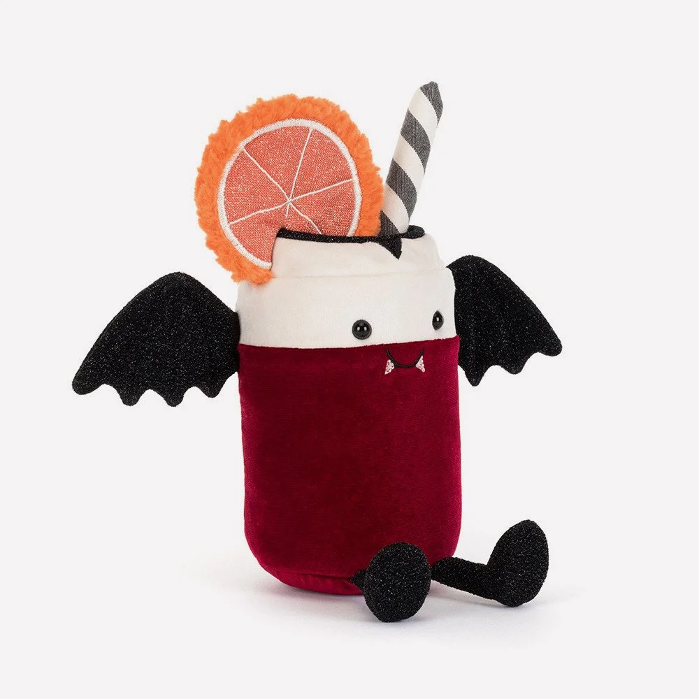 Amuseables Vampop Drink by Jellycat, Front Side View.