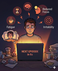 You don’t get enough sleep.