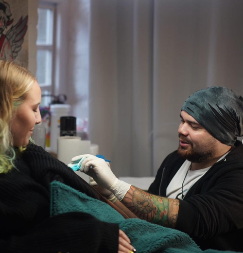 Andres Velasco, guest tattoo artist at Skinzophrenic Tattoos Hereford