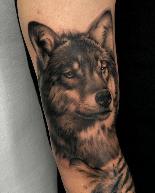 Black and grey realism tattoo by Claudia