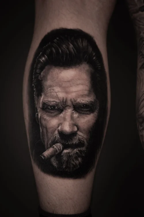 Portrait realism tattoo by Sophie