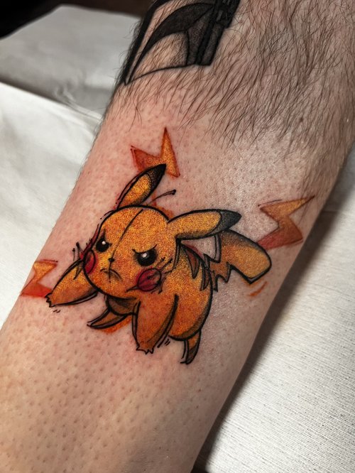 Watercolour tattoo by Andres Velasco