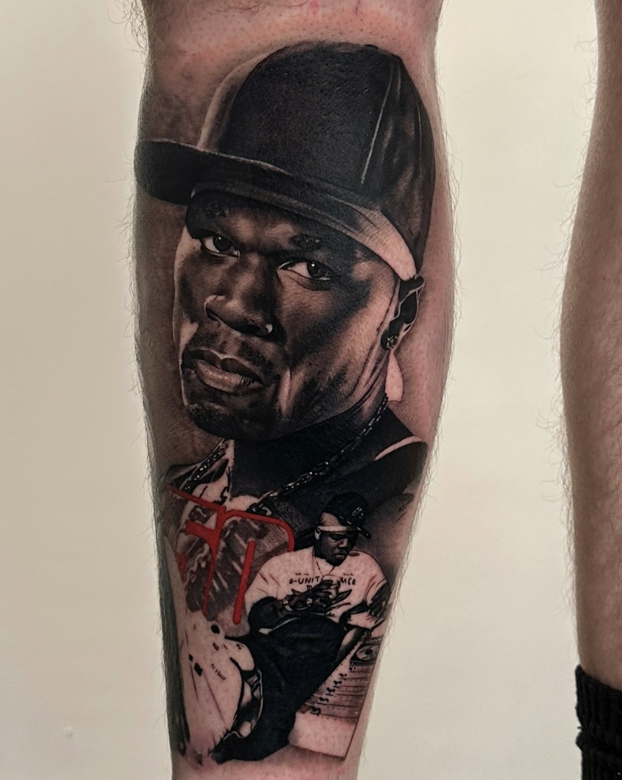 Portrait Tattoo 50 Cent