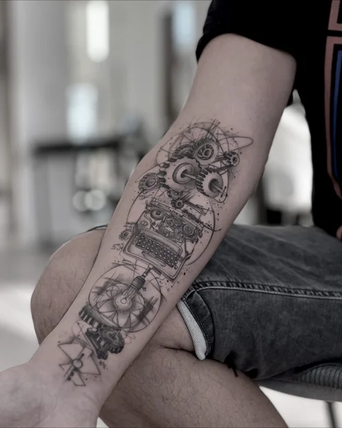 Fineline tattoo by Ricardo Méndez