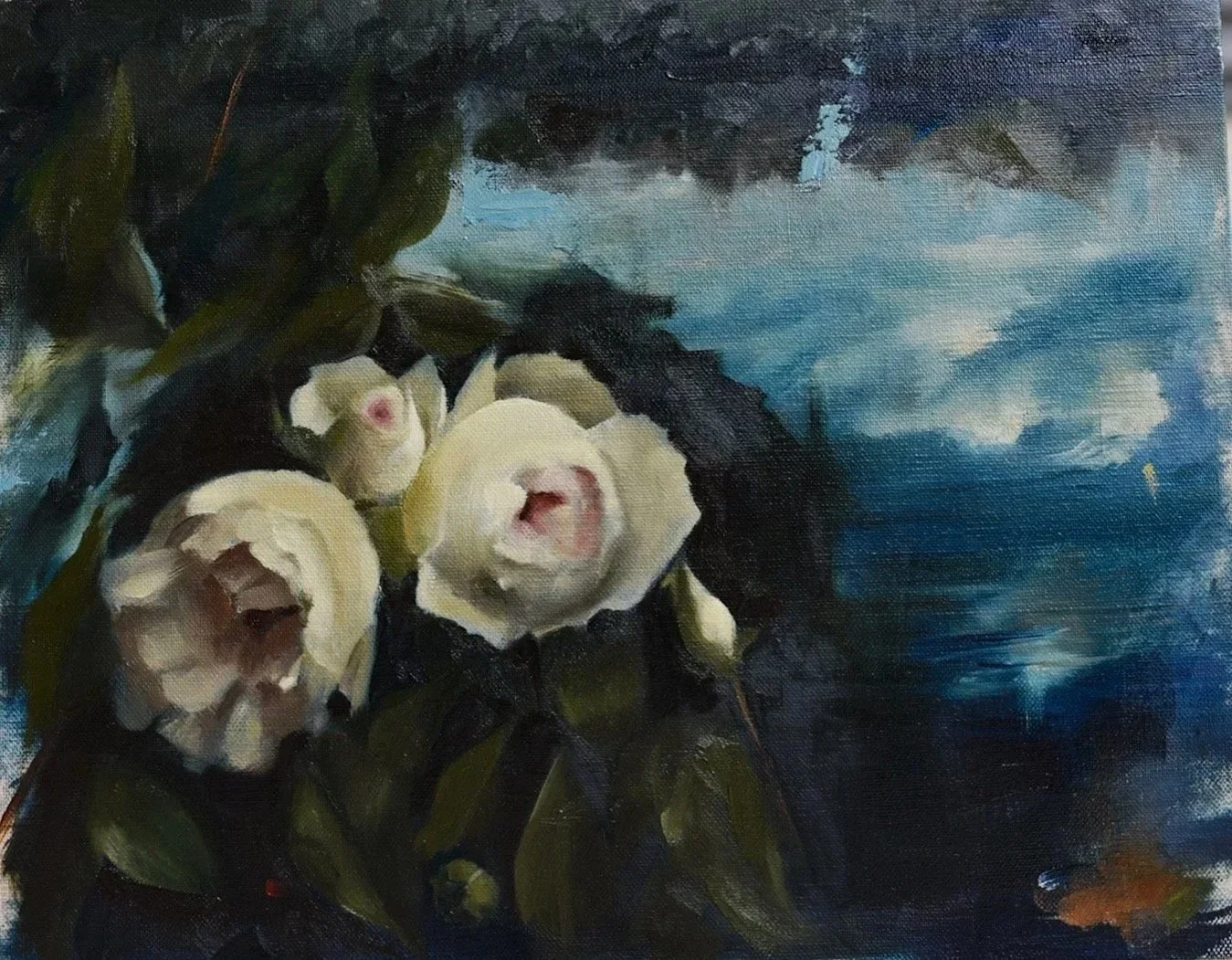 "Phantogram I".  11" x 14" Oil on Linen Panel. 2025. Available.