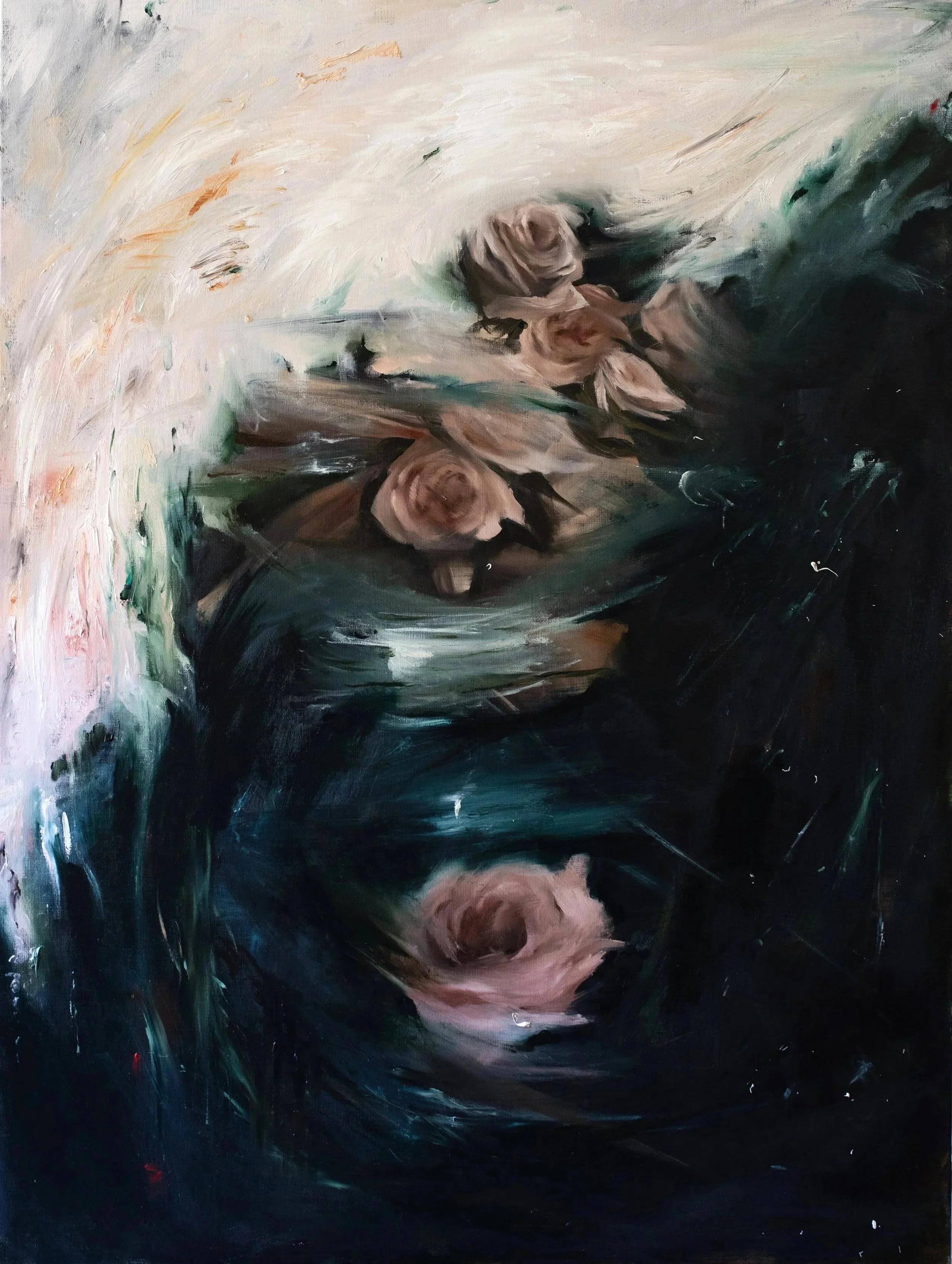 "Bernadine, (Goodbye)", 36" x 48", Oil on Linen. 2026