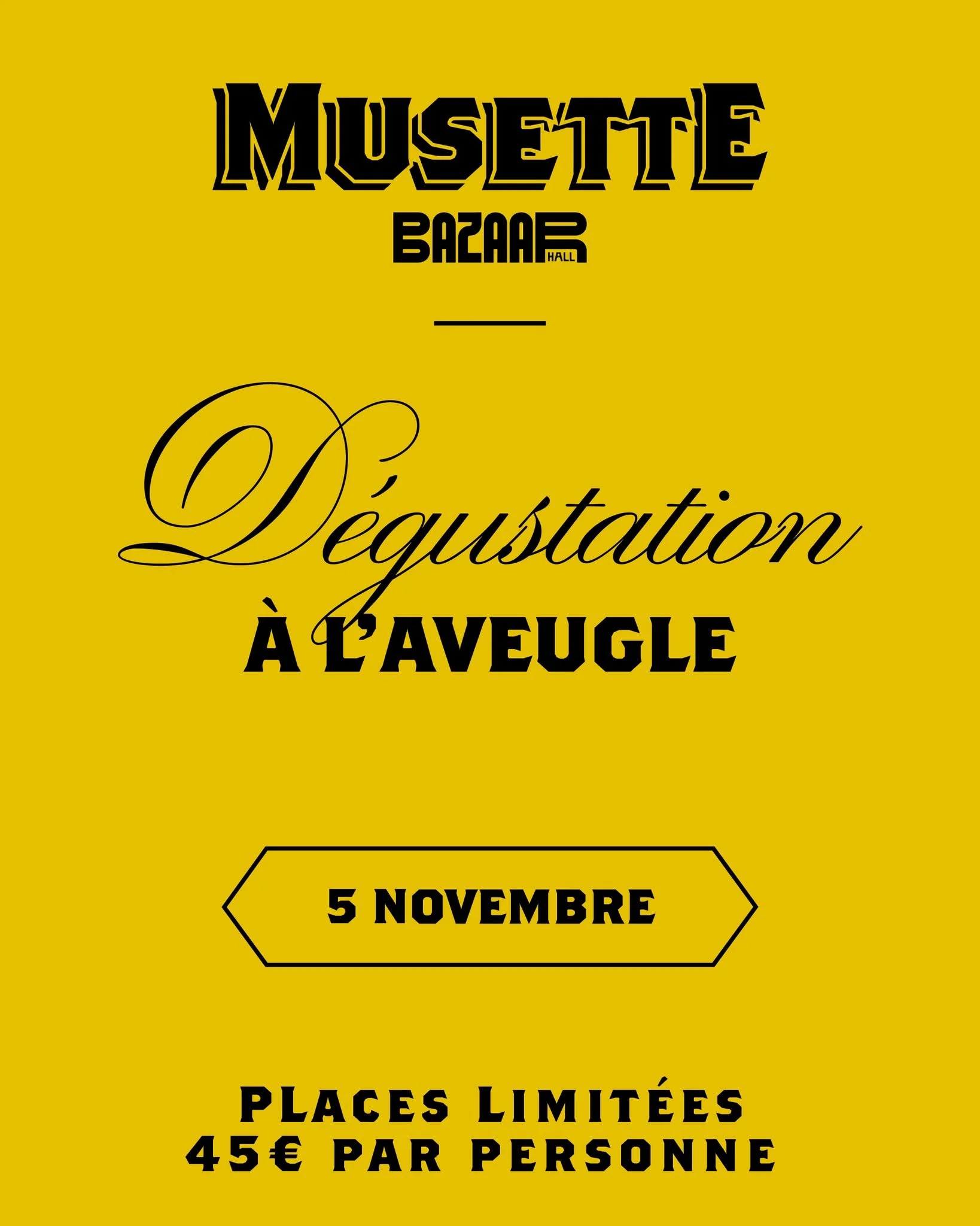🍷 𝐀𝐓𝐄𝐋𝐈𝐄𝐑 &ndash; &Agrave; l&rsquo;aveugle 👀
Se laisser surprendre, (re)d&eacute;couvrir&hellip;
Venez partager un moment unique avec nos cavistes, o&ugrave; chaque verre est une v&eacute;ritable d&eacute;couverte.
D&eacute;fiez vos sens et 