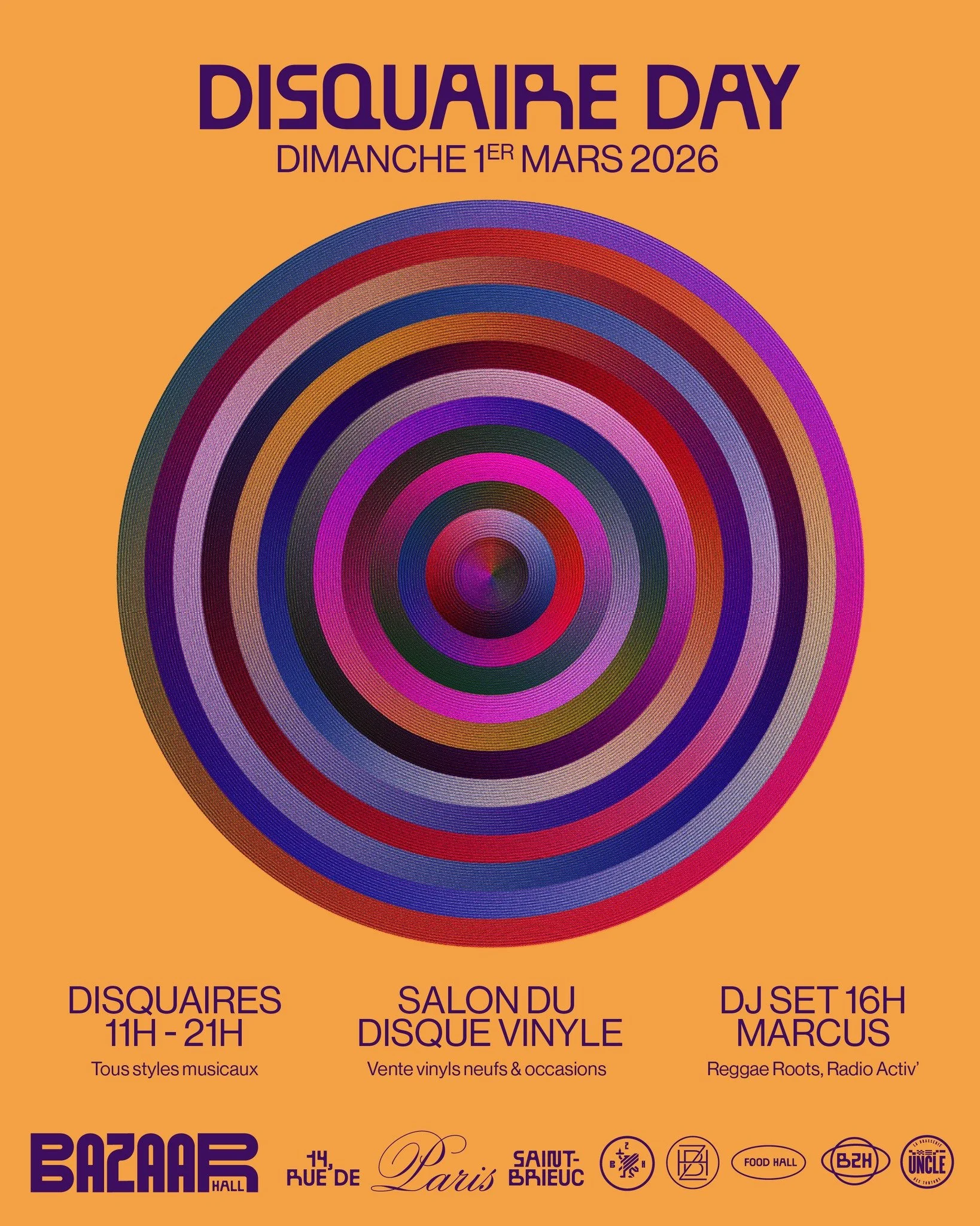 💿🍕 Digging, eating, grooving
Dimanche, venez chiner entre 2 bouch&eacute;es &agrave; l'occasion de notre 𝐃𝐈𝐒𝐐𝐔𝐀𝐈𝐑𝐄 𝐃𝐀𝐘, avec du neuf, de l'occasion, et forc&eacute;ment des p&eacute;pites !

🚌 𝐂𝐨𝐥𝐥𝐞𝐜&rsquo;𝐬𝐢𝐥𝐥𝐨𝐧, shop itin