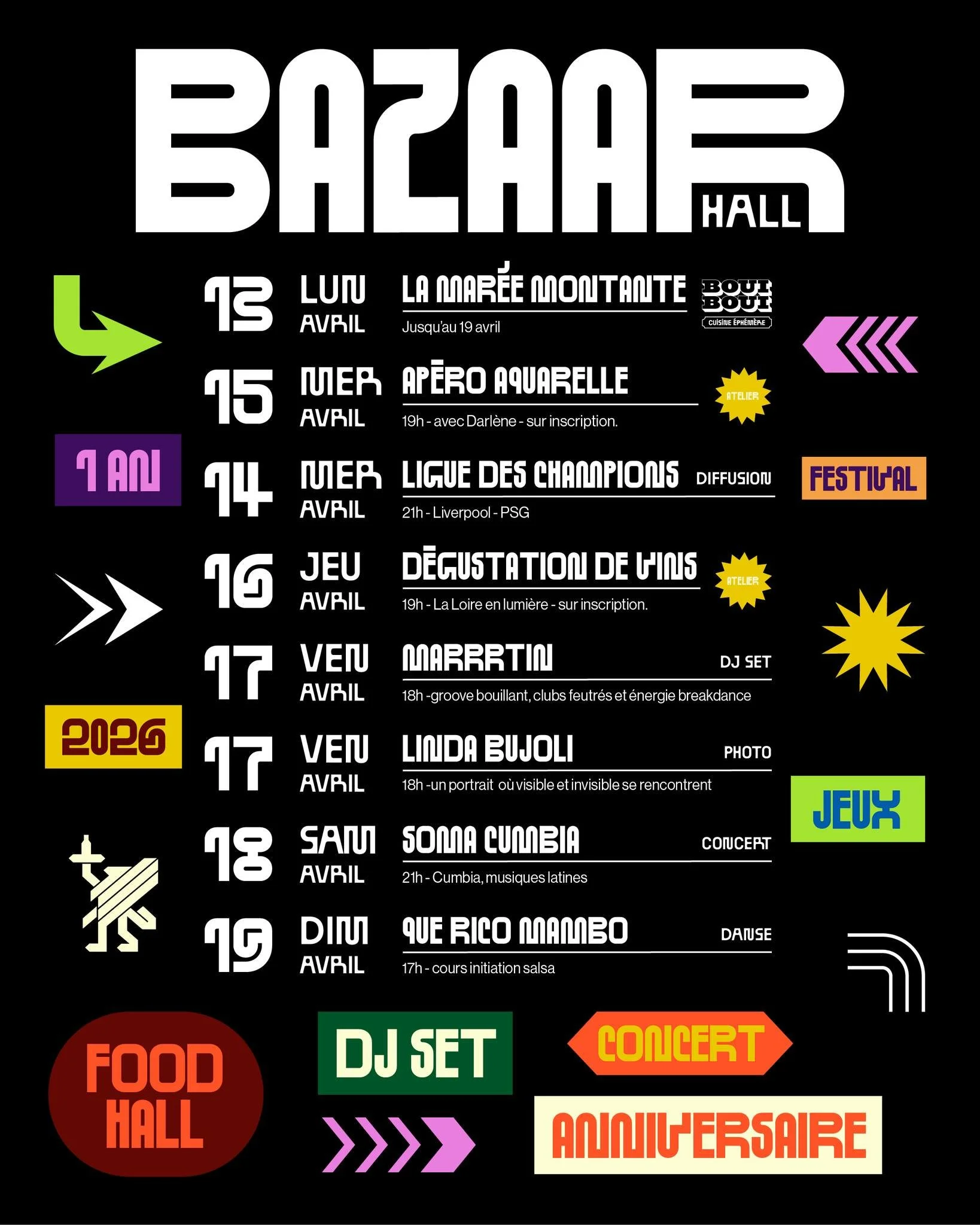 🎂𝐂𝐞𝐭𝐭𝐞 𝐬𝐞𝐦𝐚𝐢𝐧𝐞, 𝐨𝐧 𝐟&ecirc;𝐭𝐞 𝐧𝐨𝐭𝐫𝐞 𝐚𝐧𝐧𝐢𝐯𝐞𝐫𝐬𝐚𝐢𝐫𝐞 !
D&eacute;j&agrave; 1 an que vous venez vous r&eacute;galer, d&eacute;guster des bi&egrave;res, d&eacute;couvrir du vin et tout avec de la bonne musique. Voici un co