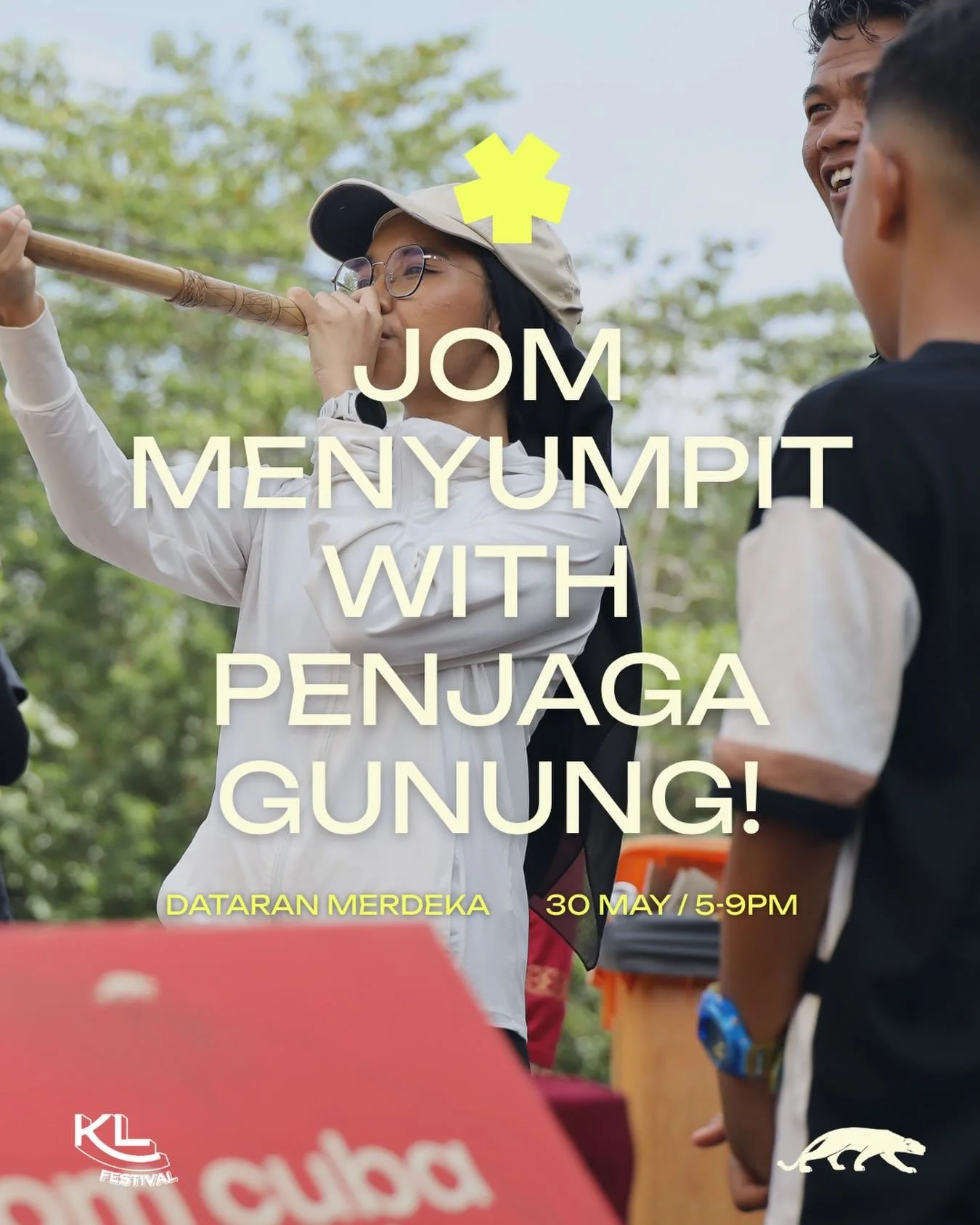 Jom menyumpit at Dataran Merdeka with Penjaga Gunung at KLFestival this weekend 🍃
A chance to experience an indigenous tradition, connect through our Penjaga Gunung stories, and who knows maybe hike with us soon 👀🥳⛰️

JOM MENYUMPIT WITH PENJAGA GU