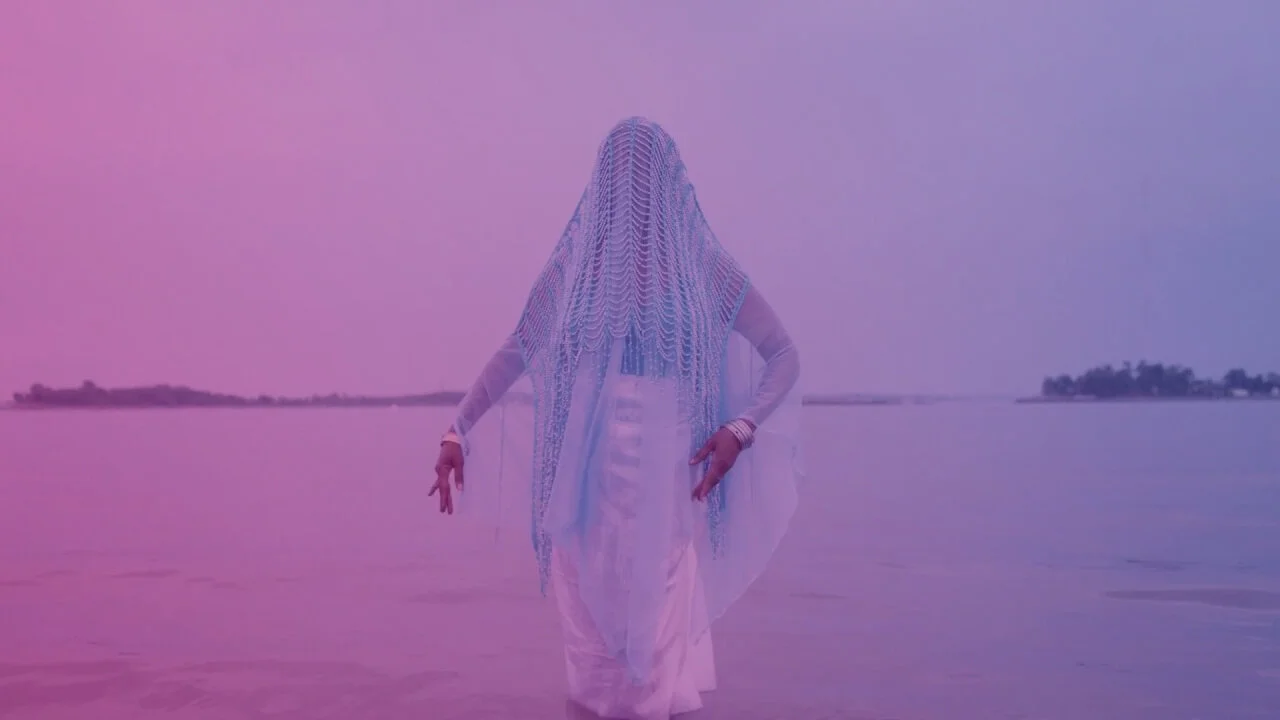 Still image originally from the music video “Brujas” by artist Princess Nokia.