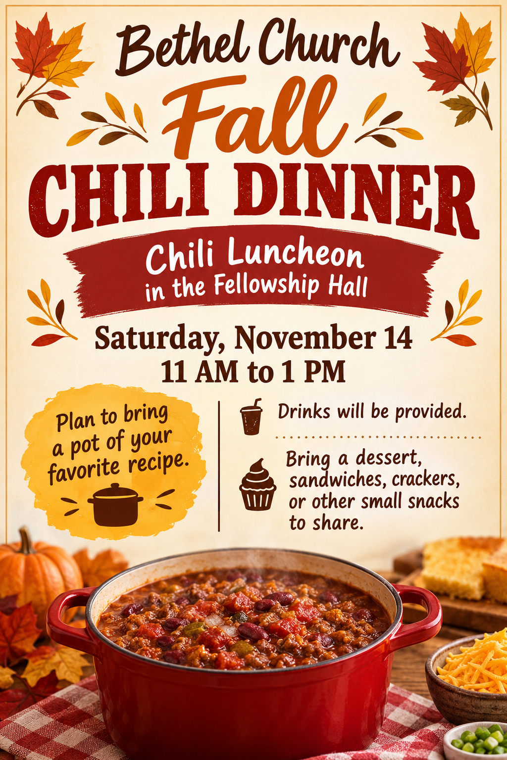 Fall Chili Dinner