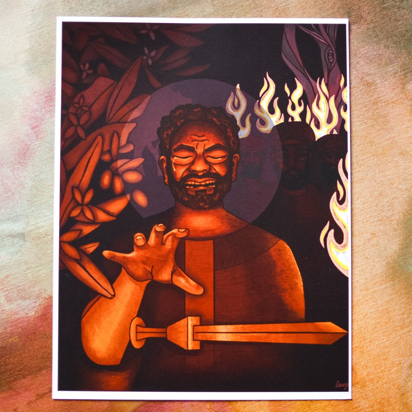 Disarming Peter by Lauren Wright Pittman
Inspired by John 18:1-11
Digital painting
GOOD FRIDAY - STATIONS OF PETER