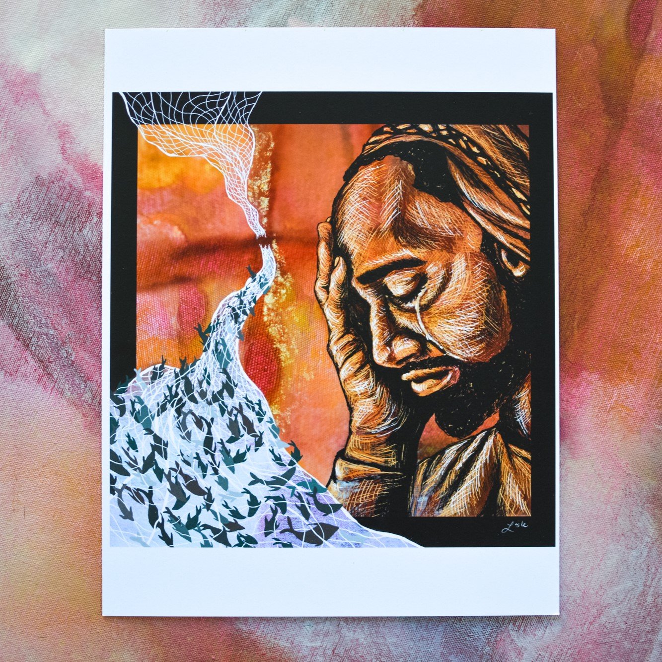Were You There? by Lisle Gwynn Garrity
Inspired by John 19:1-30
Acrylic painting on canvas with digital drawing
GOOD FRIDAY - STATIONS OF PETER