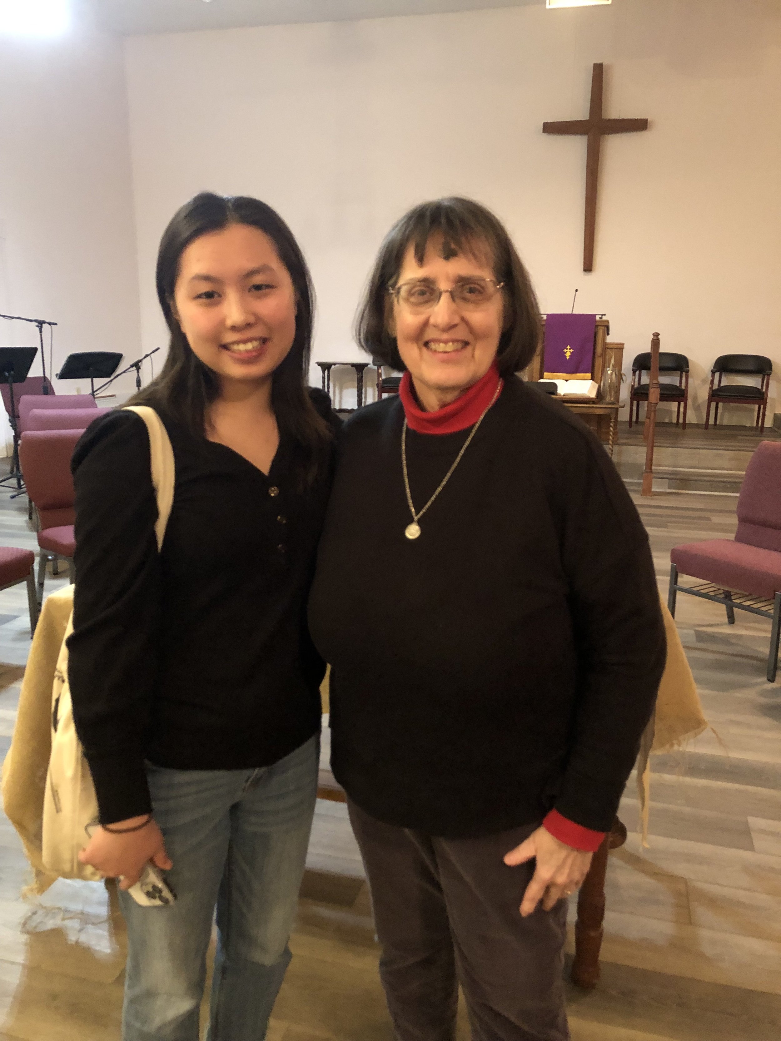 Pianist Ema Iwasaki and Connie Edwards