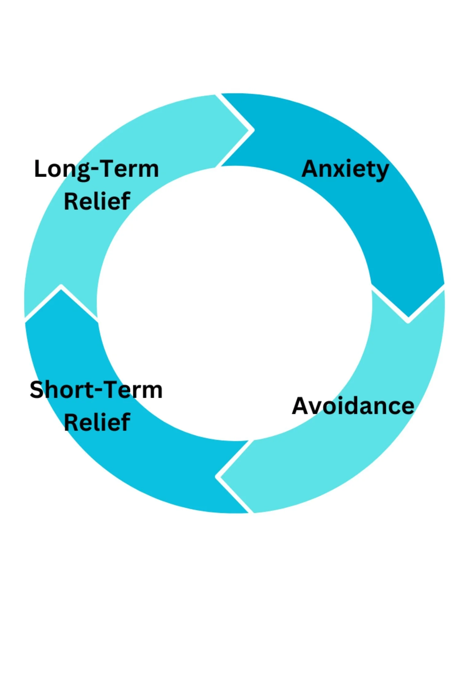 Visual representation of the anxiety cycle