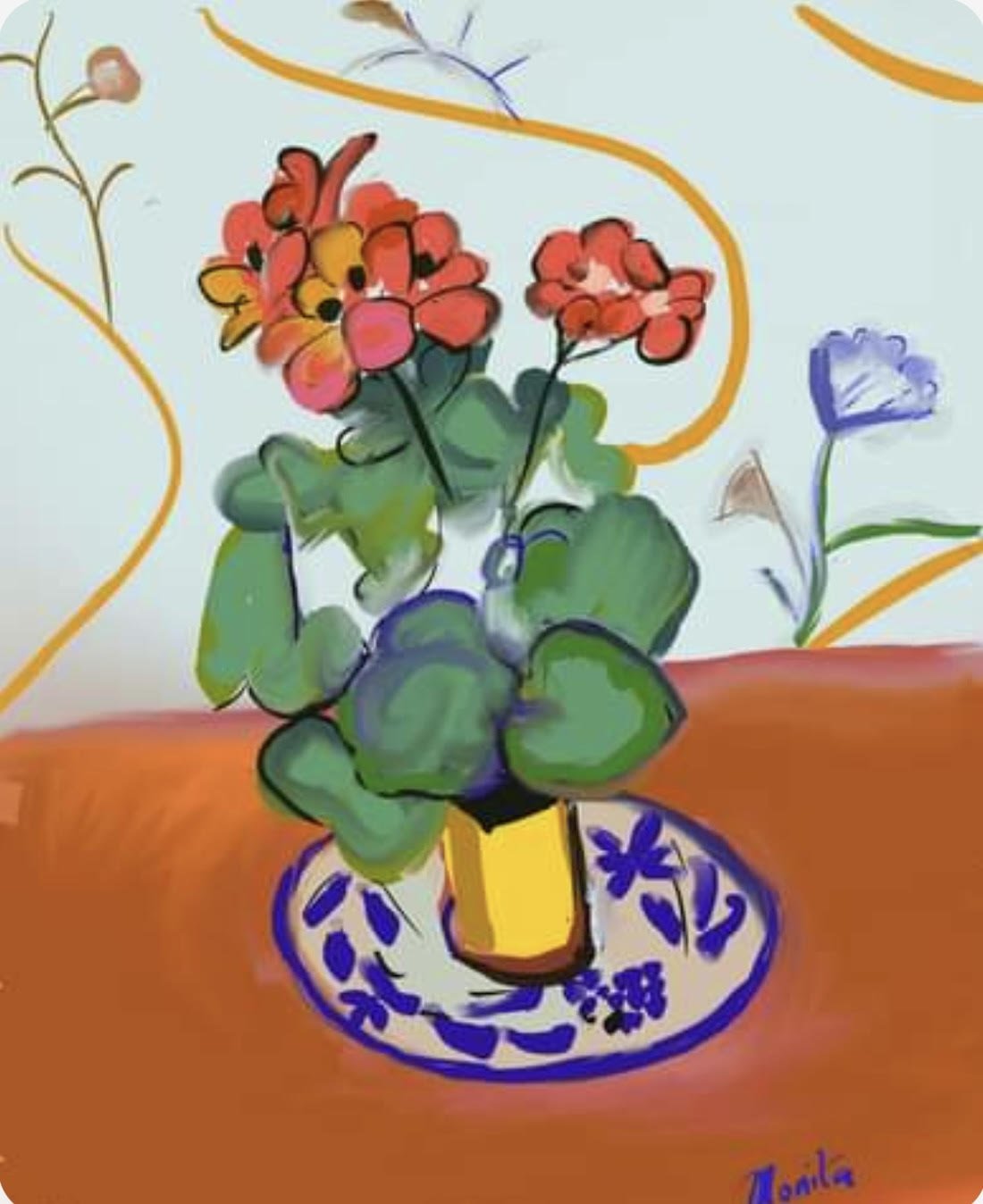 Blue Plate Still Life