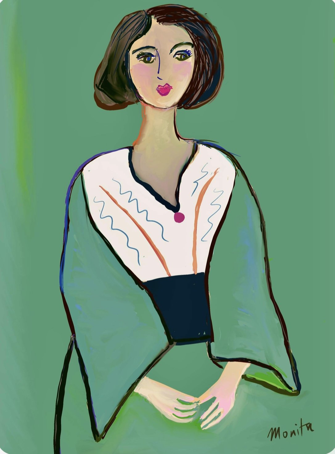 Green Kimono
