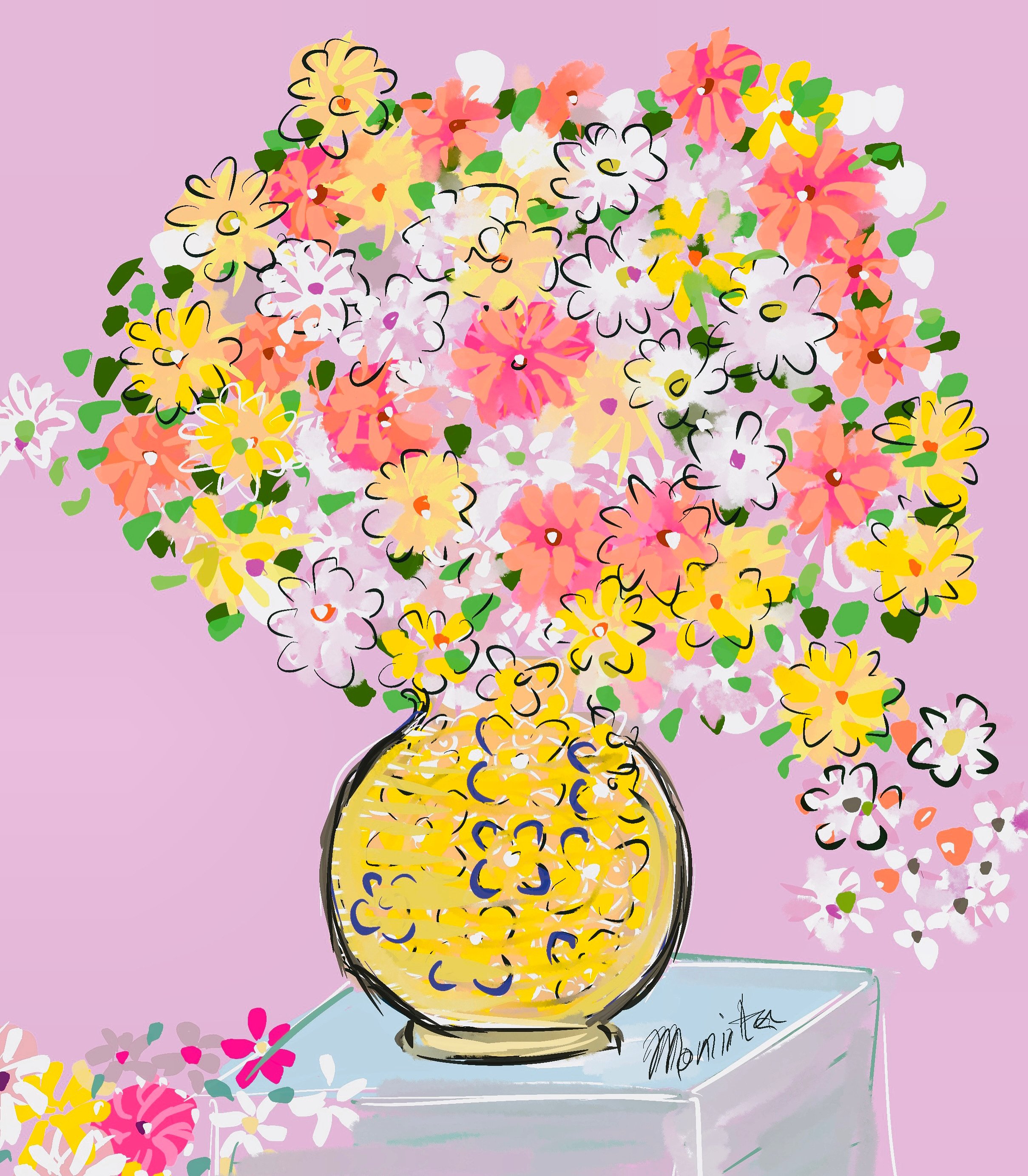 Yellow Vase Still Life