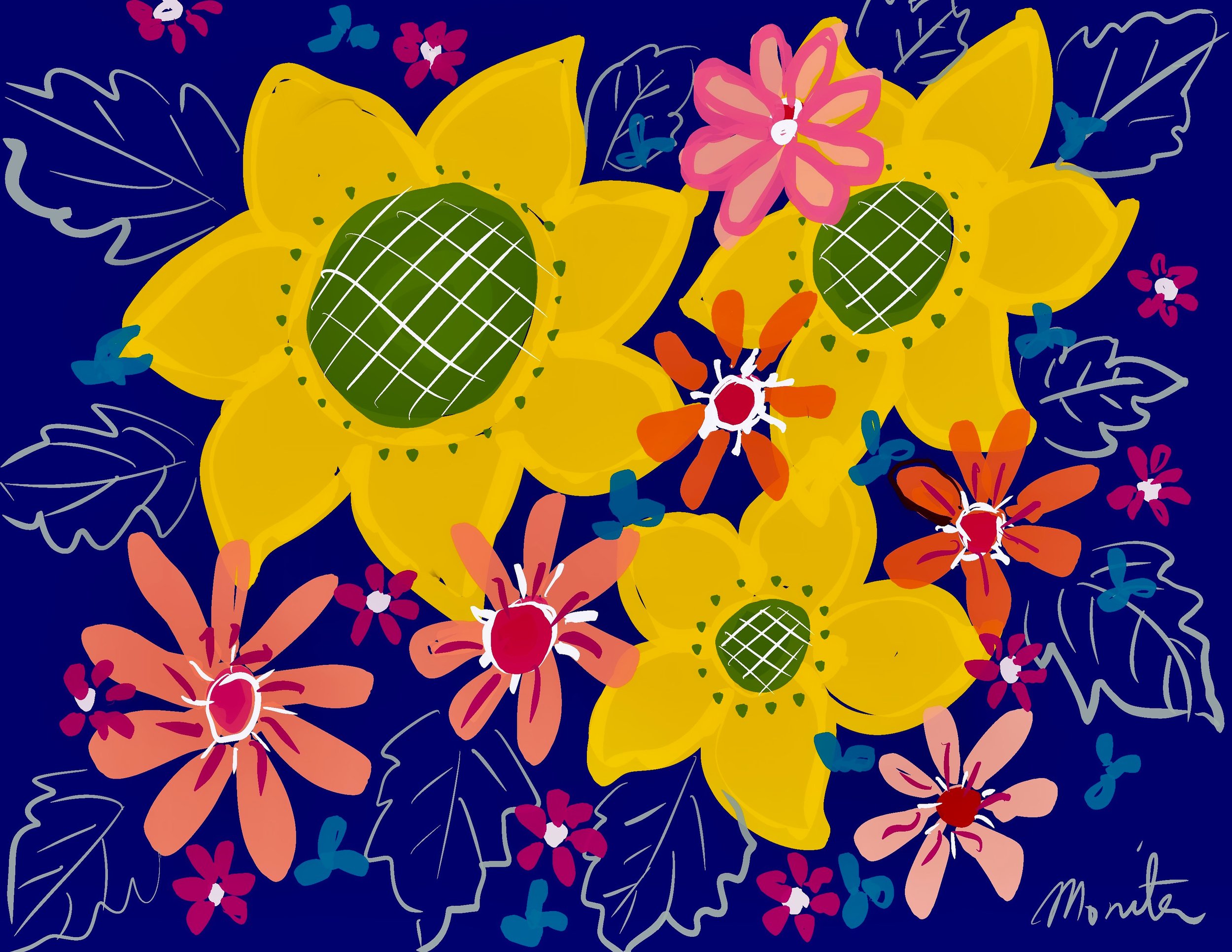 Sunflower Blooms