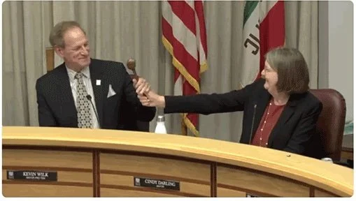 Walnut Creek City Council Elects New Mayor; Gavel is Passed to City Councilmember Kevin Wilk