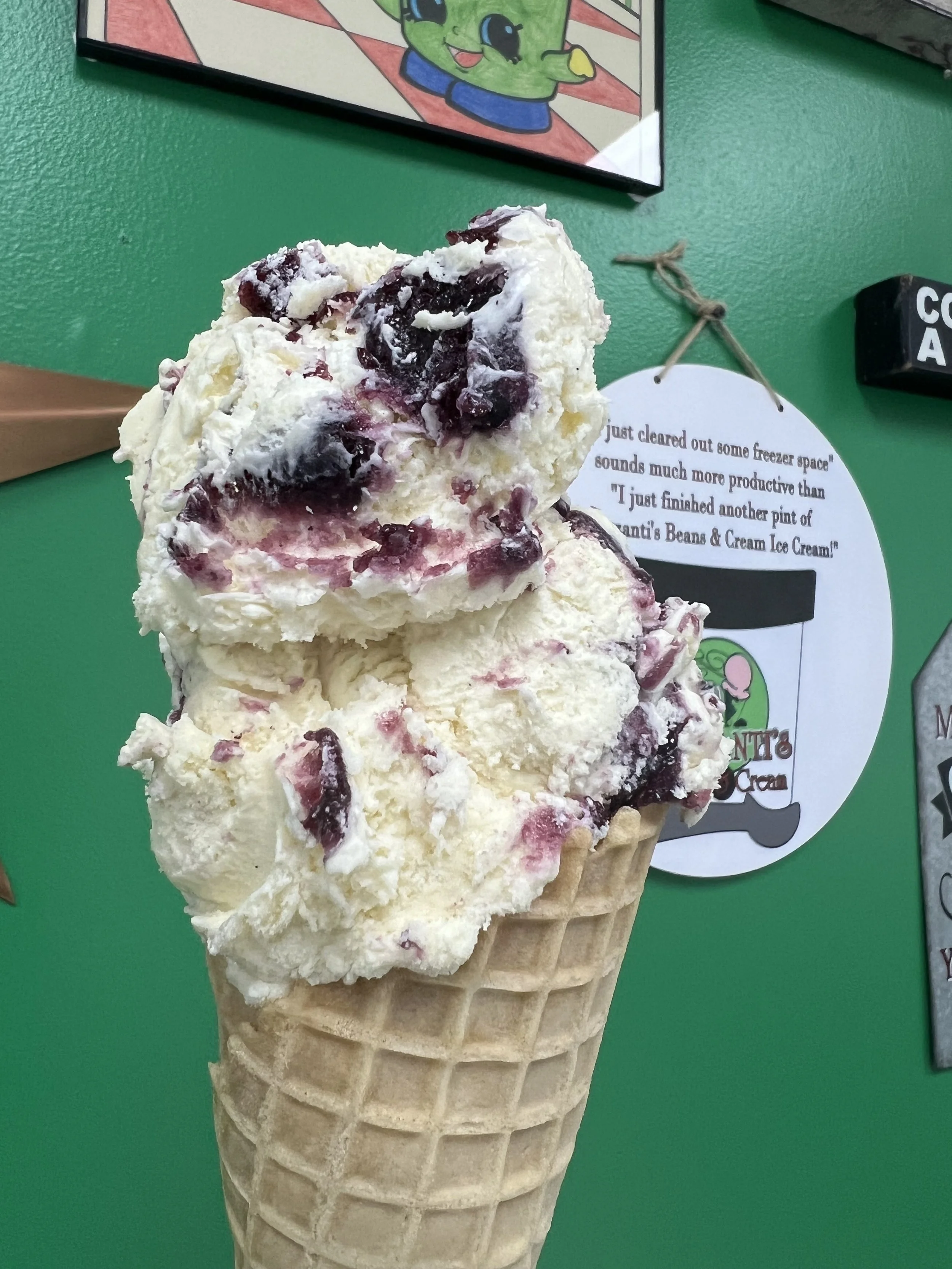 Lemon Blueberry ice cream