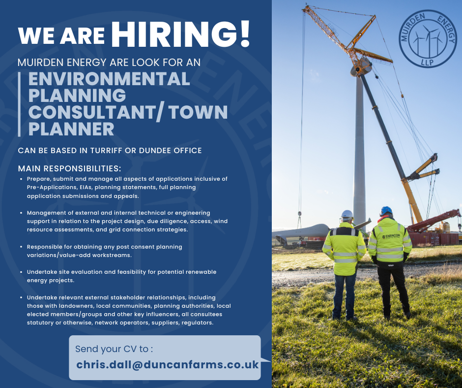 We are Hiring! Job Vacancy- Environmental Planning Consultant/Town Planner. 