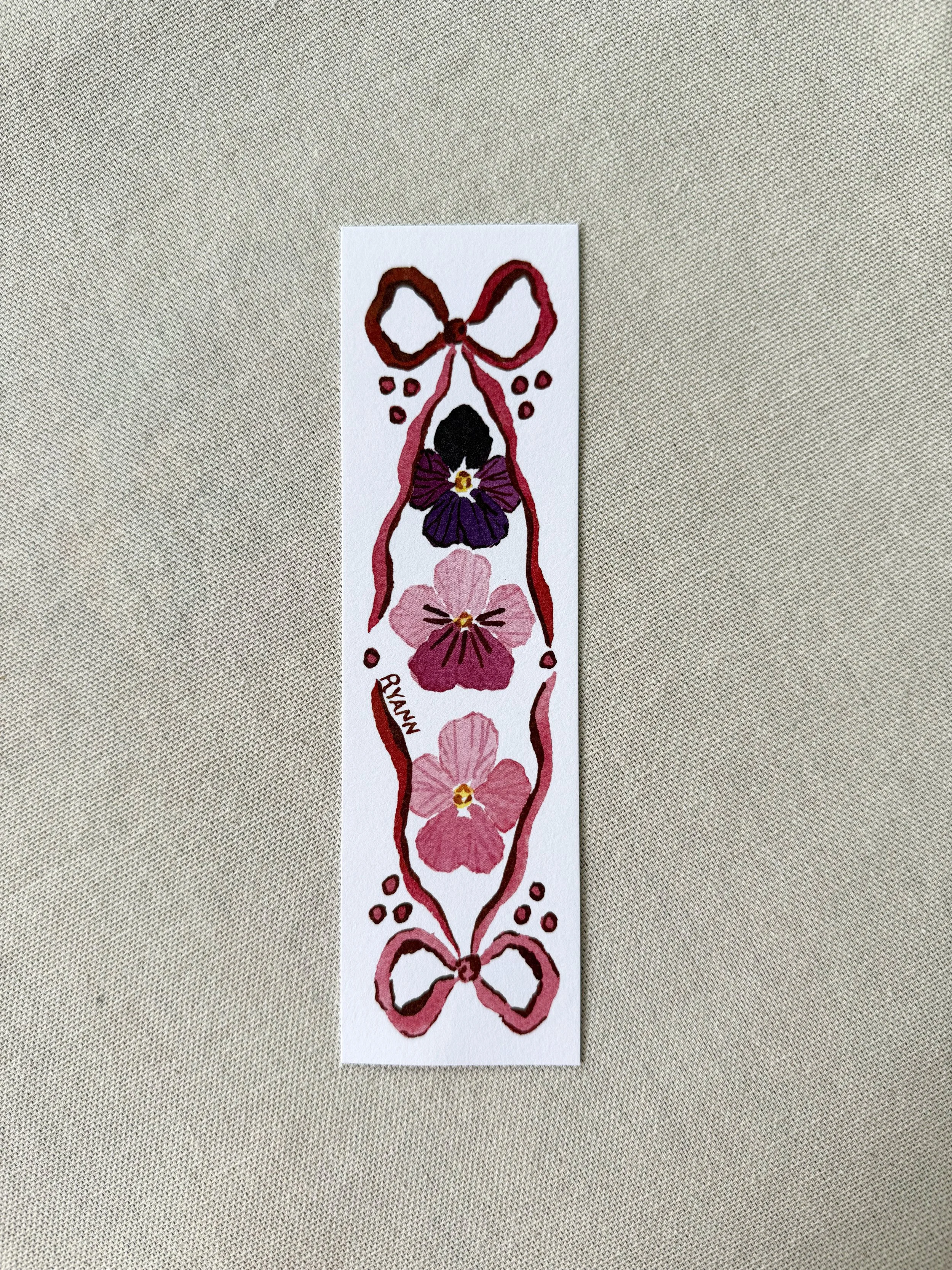 Pansy Bookmark