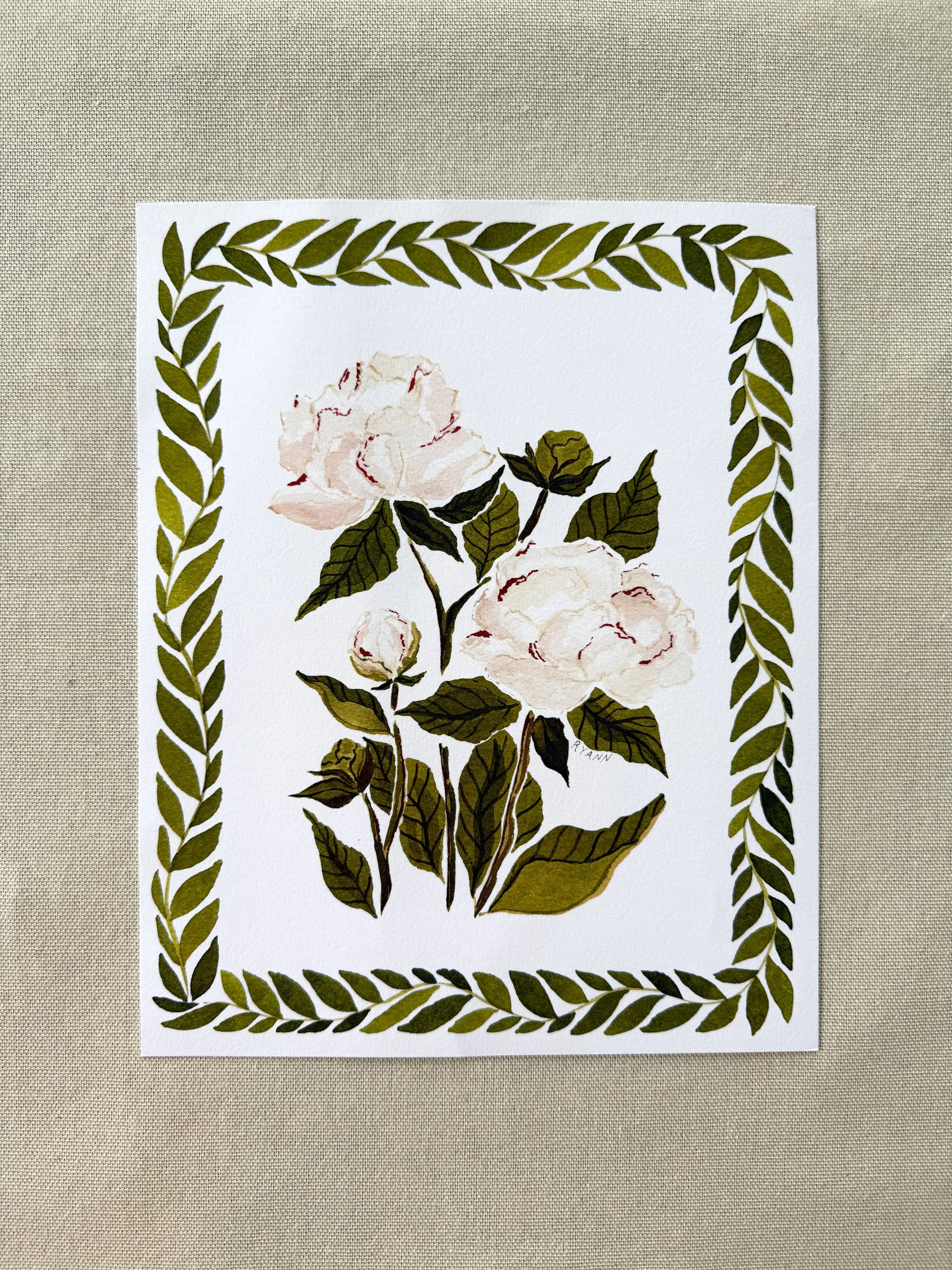 Peony Print