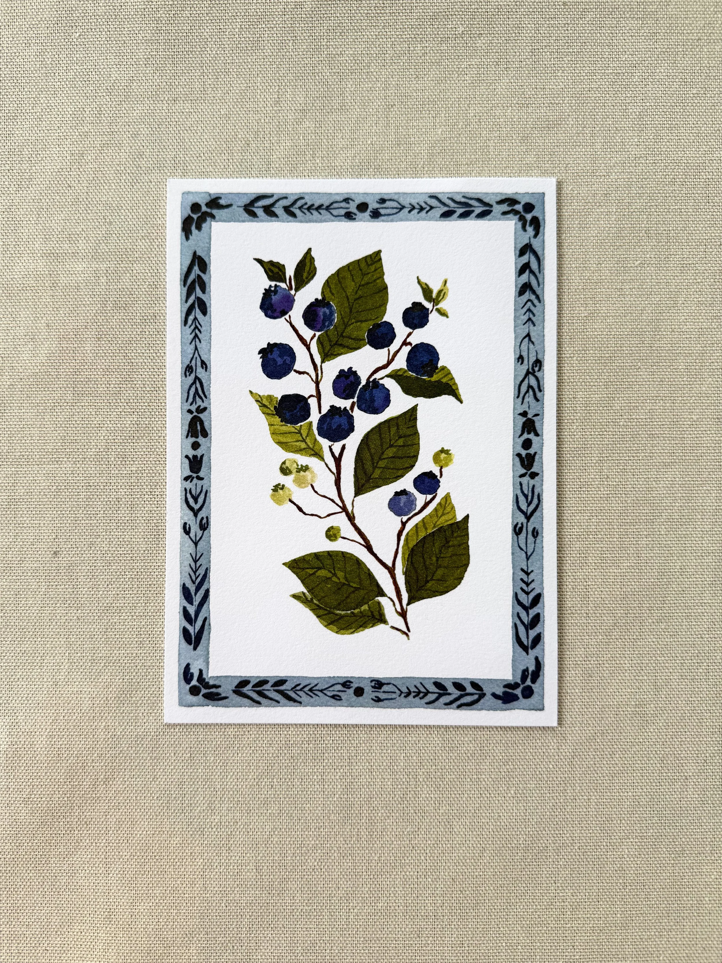 Blueberry Print