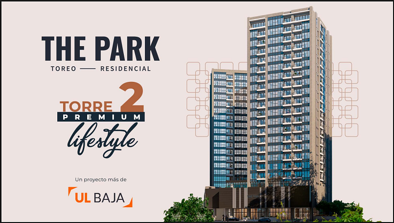 The Park Torre 2 | Departamento 1 recámara | 61 m² | Con balcón
